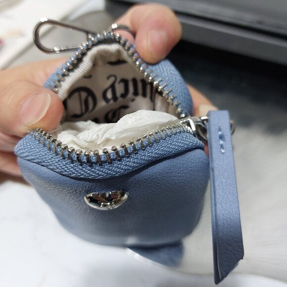 Juicy Couture Mini Heart Clip On Bag Coin Purse Mini Wallet Bag Charm 2 colors - Picture 3 of 10